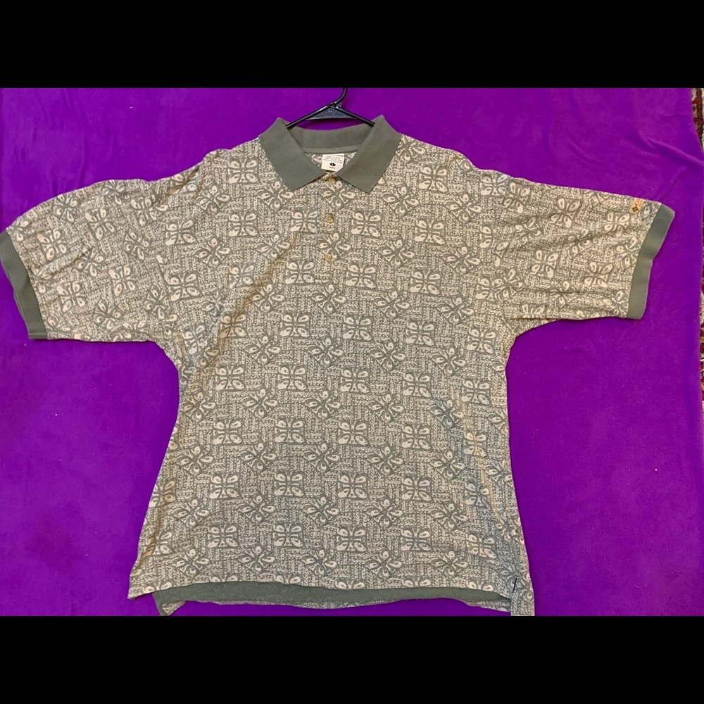 Vintage Columbia Hawaiian Polo Shirt XL